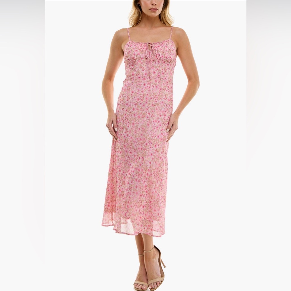Socialite Bias Cut Midi Sundress - Picture 1 of 3